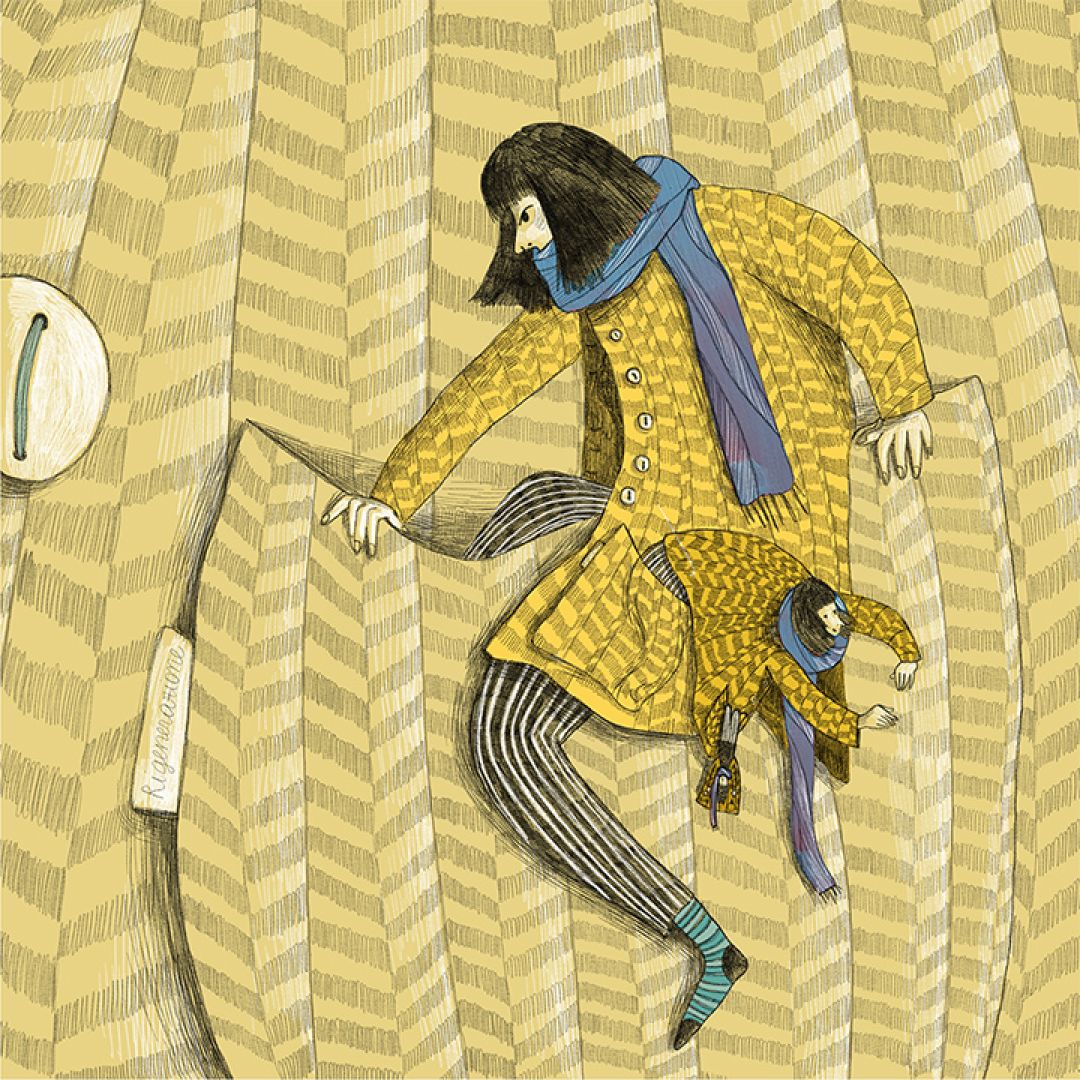 Scappa scappa e sei sempre tu!, illustrazione di Francesca Vesentini per Cose Belle Contest d'illustrazione 2020