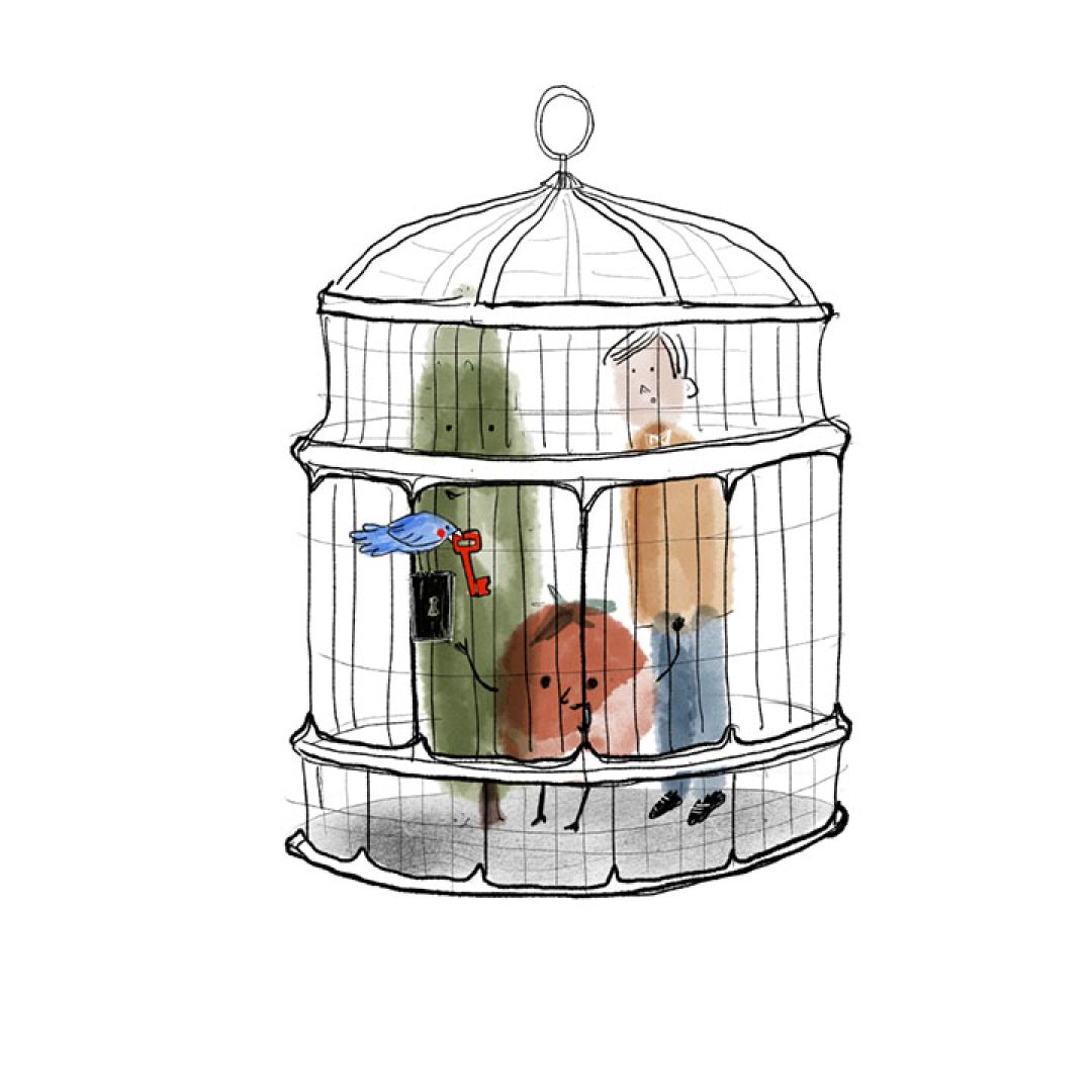 La chiave giusta, illustrazione di Alice Zuccheri per Cose Belle Contest d'illustrazione 2022