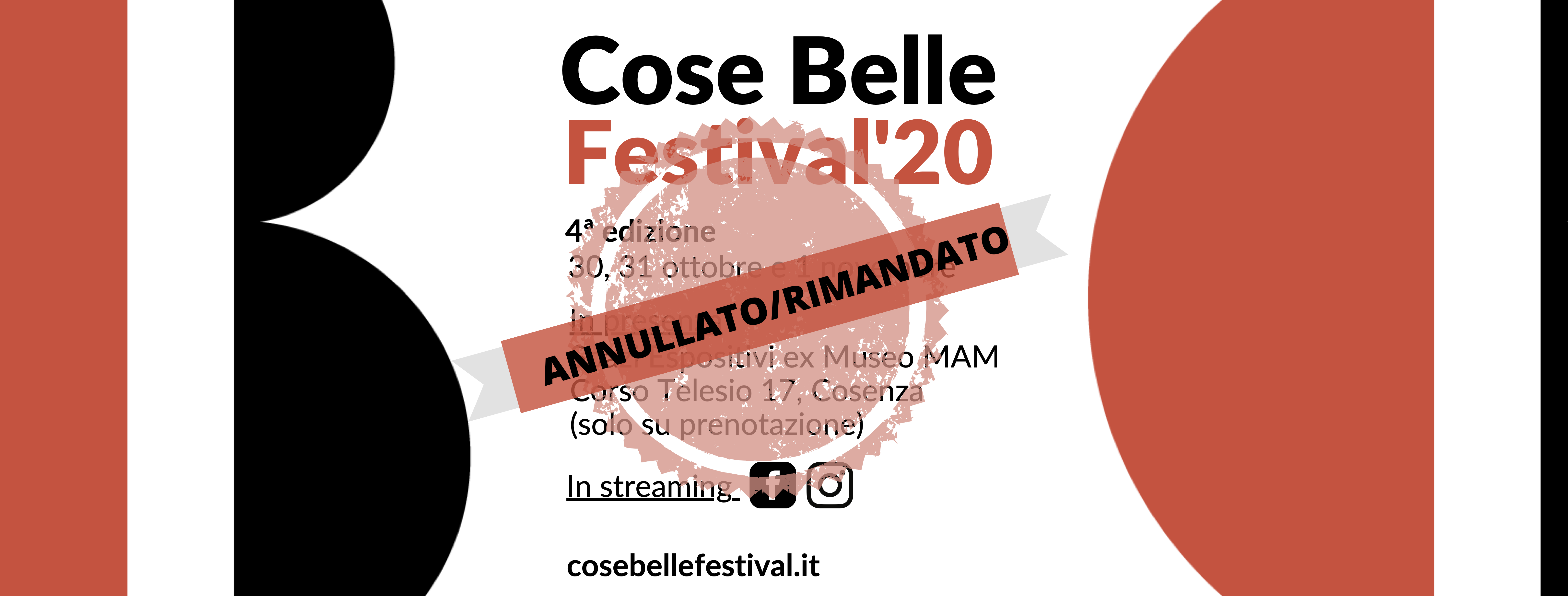 Cose Belle Festival 2020 postcard