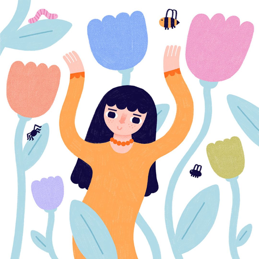Dance like a Flower, illustrazione di Susanna Morari per Cose Belle Contest d'illustrazione 2021