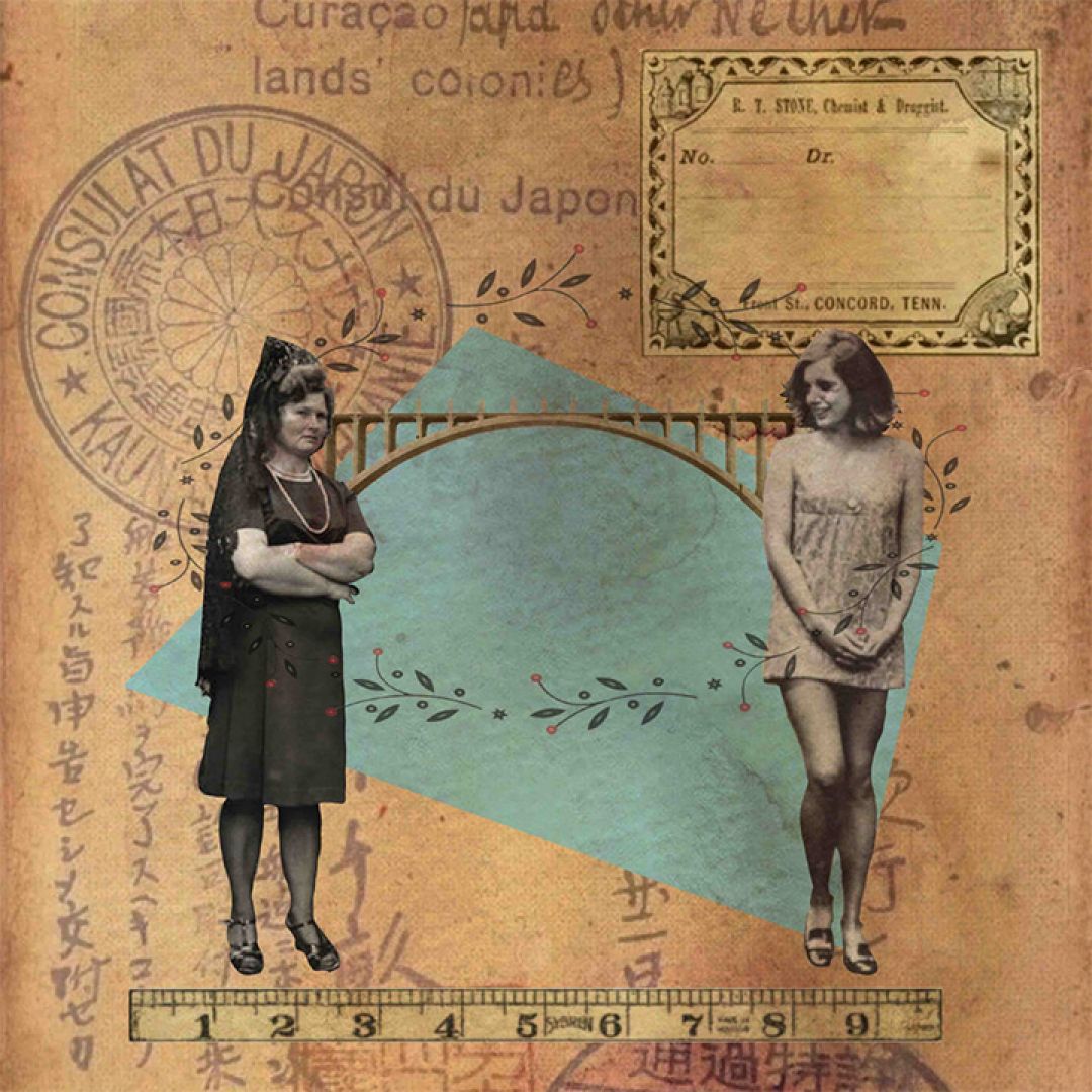 Generazioni riunite, illustrazione di María Teresa Ferreira Rodriguez per Cose Belle Contest d'illustrazione 2021