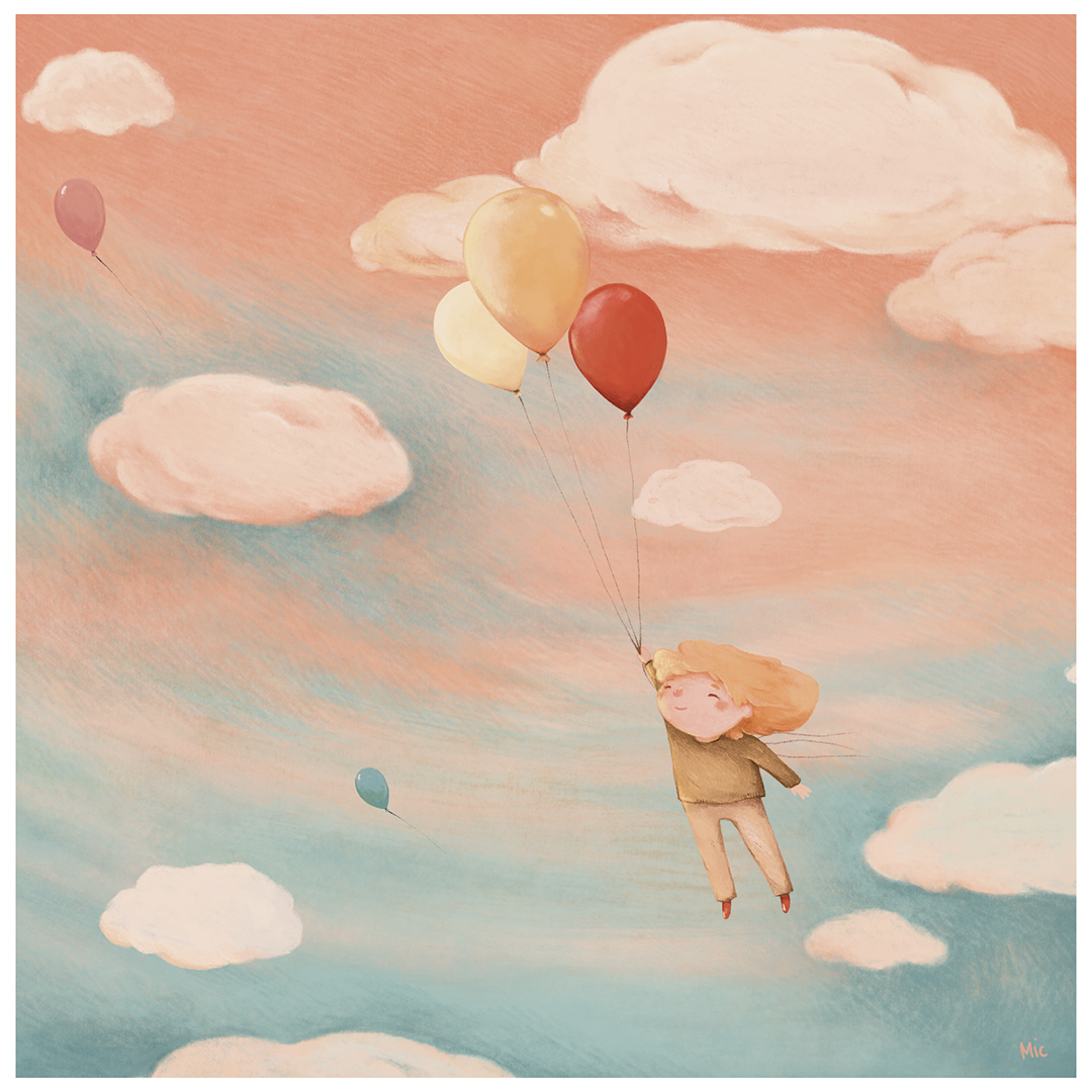 Il cielo rosa, illustrazione di Michela Salvagno per Cose Belle Festival 2019