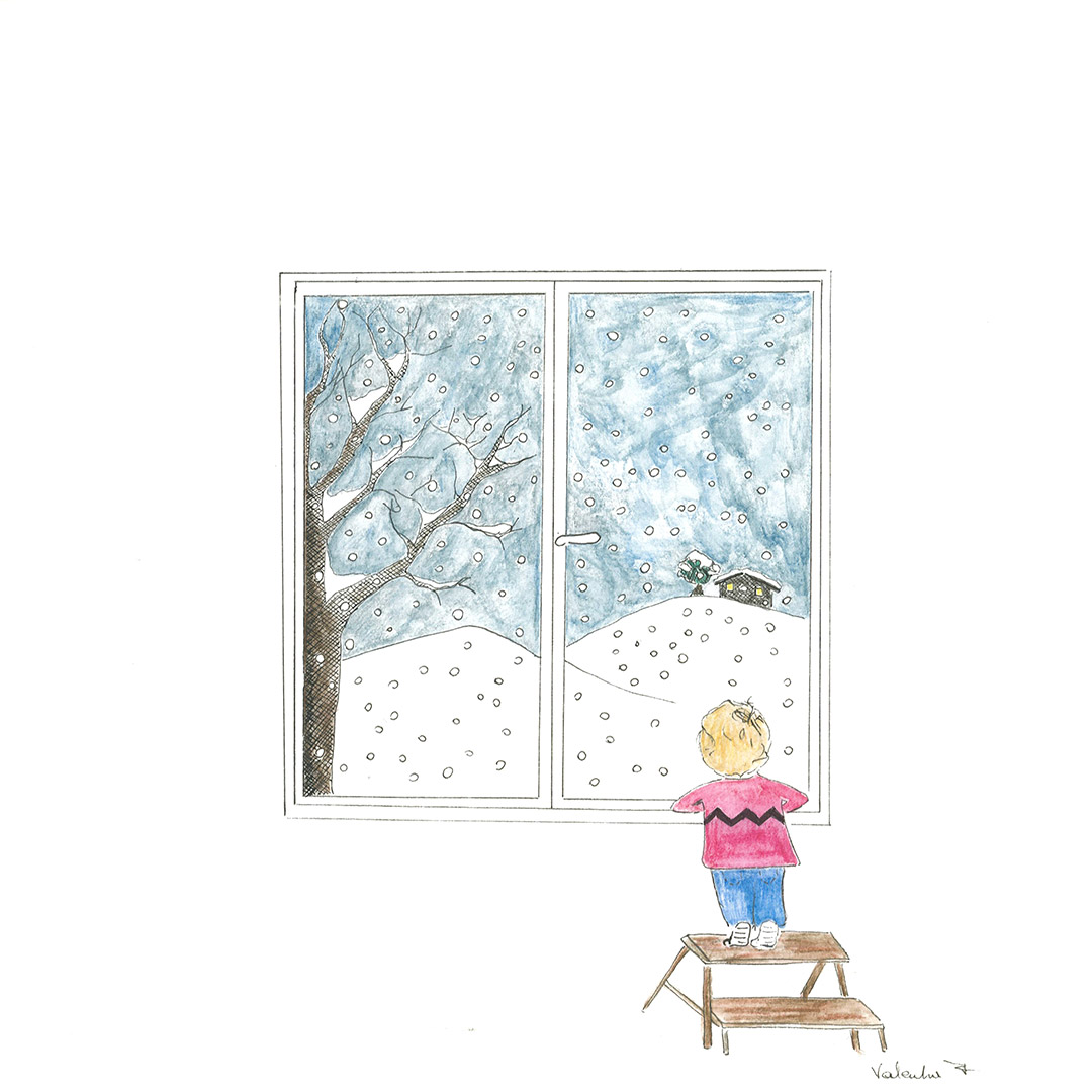 La neve, illustrazione di Valentina Forni per Cose Belle Festival 2019