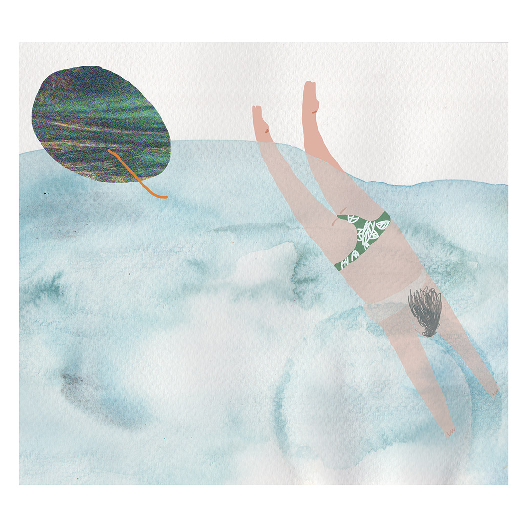 Liquid space, illustrazione di Karla Čurčinski per Cose Belle Festival 2019