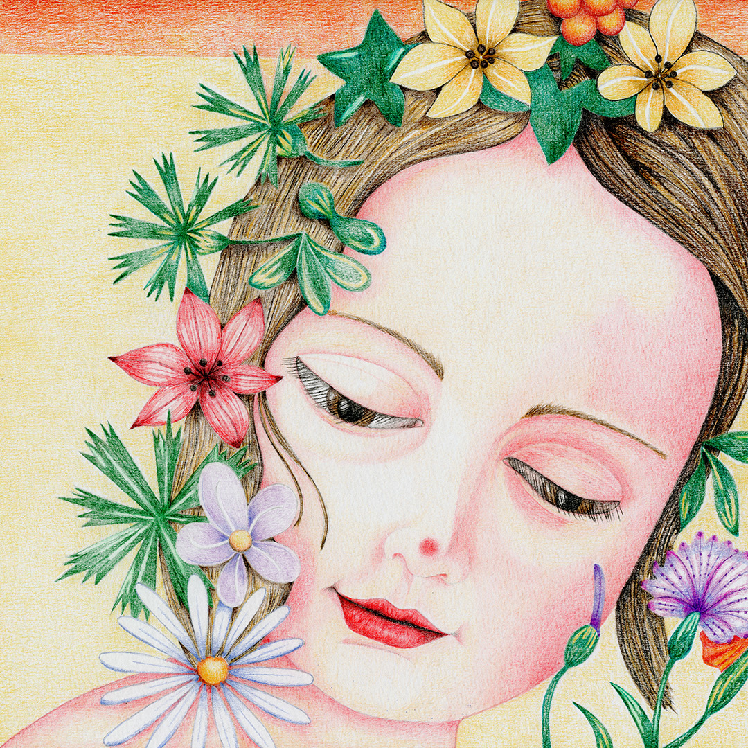 Ofelia è Primavera, illustrazione di Marta Padovani per Cose Belle Festival 2019