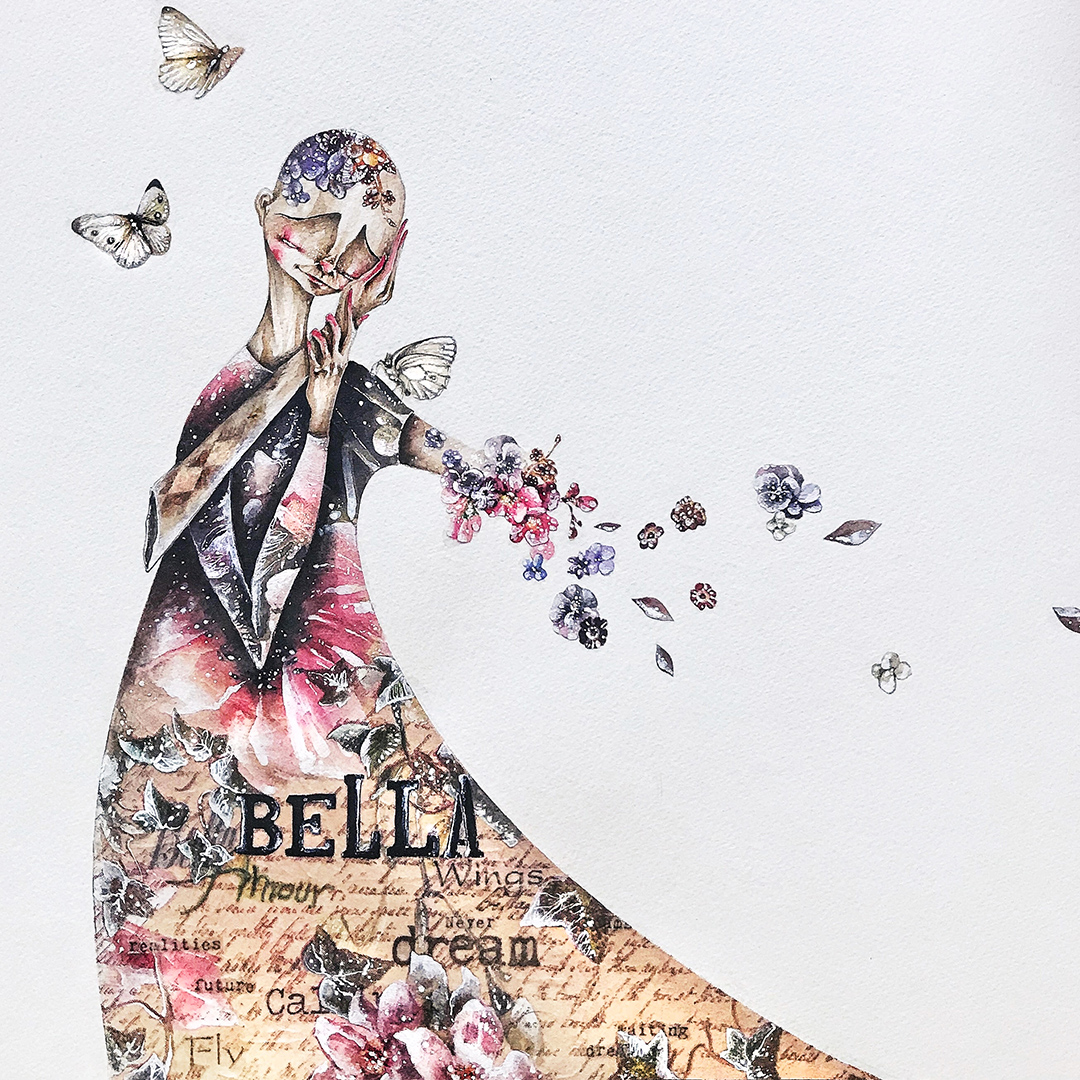 Sono bella, come piace a me, illustrazione di Julien Bertolin per Cose Belle Festival 2019