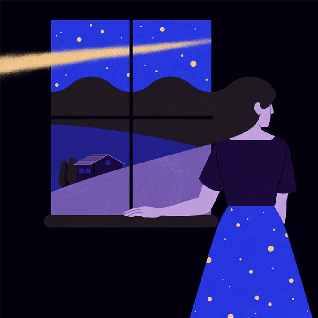 I miei capelli sono montagne, illustrazione di Cristina Damiani per Cose Belle Contest d'illustrazione 2021