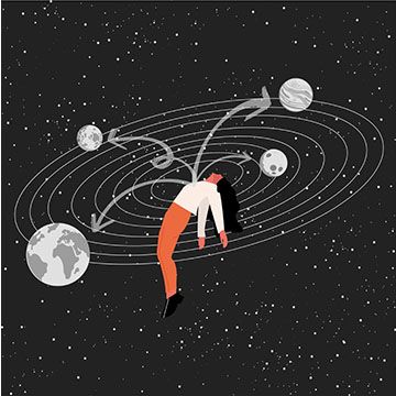 Univers Connection, illustrazione di Alessandra Zuppel per Cose Belle Contest d'illustrazione 2021