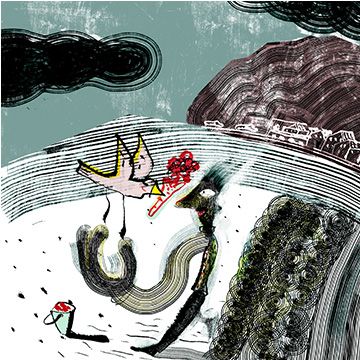 Gentilezza, illustrazione di Luca Carnevali per Cose Belle Contest d'illustrazione 2022