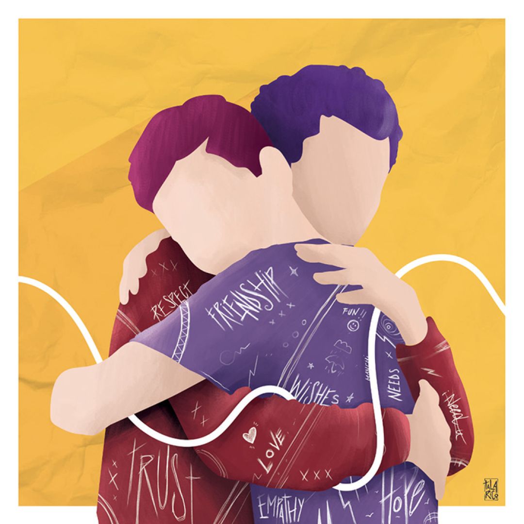 I need hug, illustrazione di Giuseppe Talarico per Cose Belle Contest d'illustrazione 2021