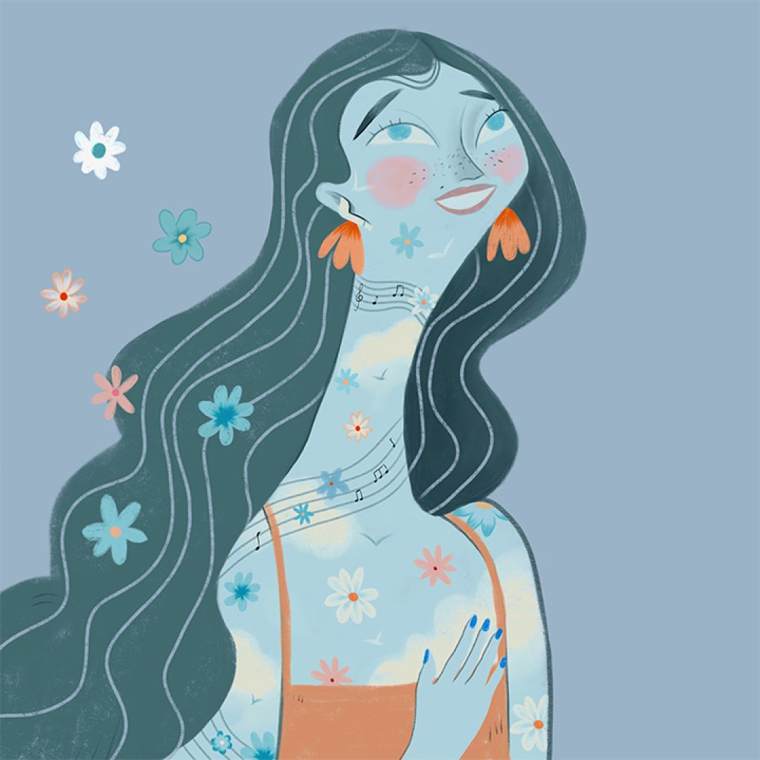 La musica rigenera l'anima, illustrazione di Francesca Vitolo per Cose Belle Contest d'illustrazione 2020