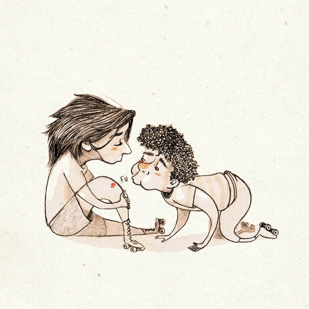 Cicatrici—battaglie superate, illustrazione di Carmelo Garofalo per Cose Belle Contest d'illustrazione 2022