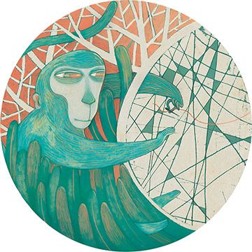 Fra Terra e Luna, illustrazione di Anna Spreafico per Cose Belle Contest d'illustrazione 2020