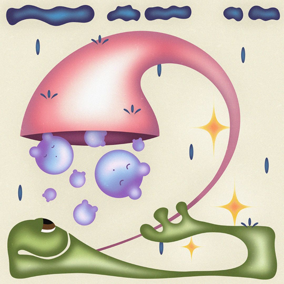 Ich schau auf dich, illustrazione di Nina Rücklinger per Cose Belle Contest d'illustrazione 2022
