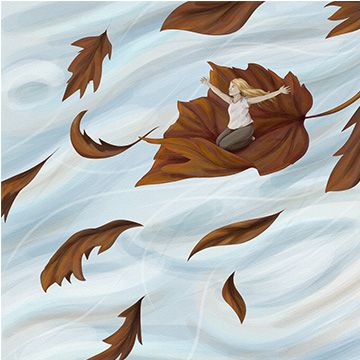 Leggeri sopra il vento, illustrazione di Alessandra Di Dio per Cose Belle Contest d'illustrazione 2023