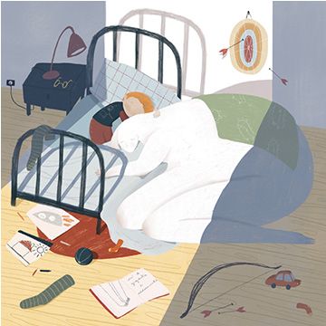 Il sonno del gigante, illustrazione di Giulia Zanotto per Cose Belle Contest d'illustrazione 2022