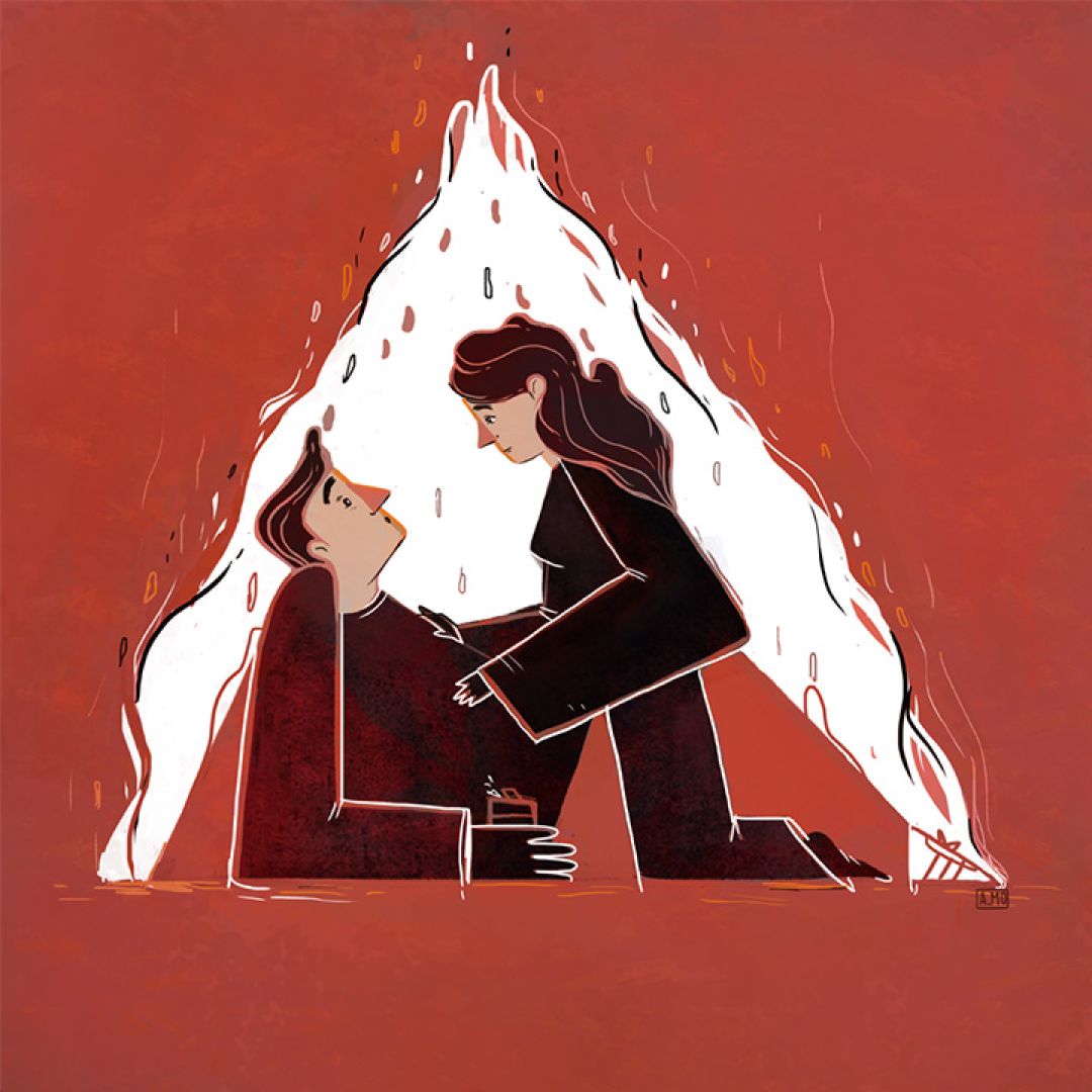 Fiammella, illustrazione di Andreina Moriello per Cose Belle Contest d'illustrazione 2021