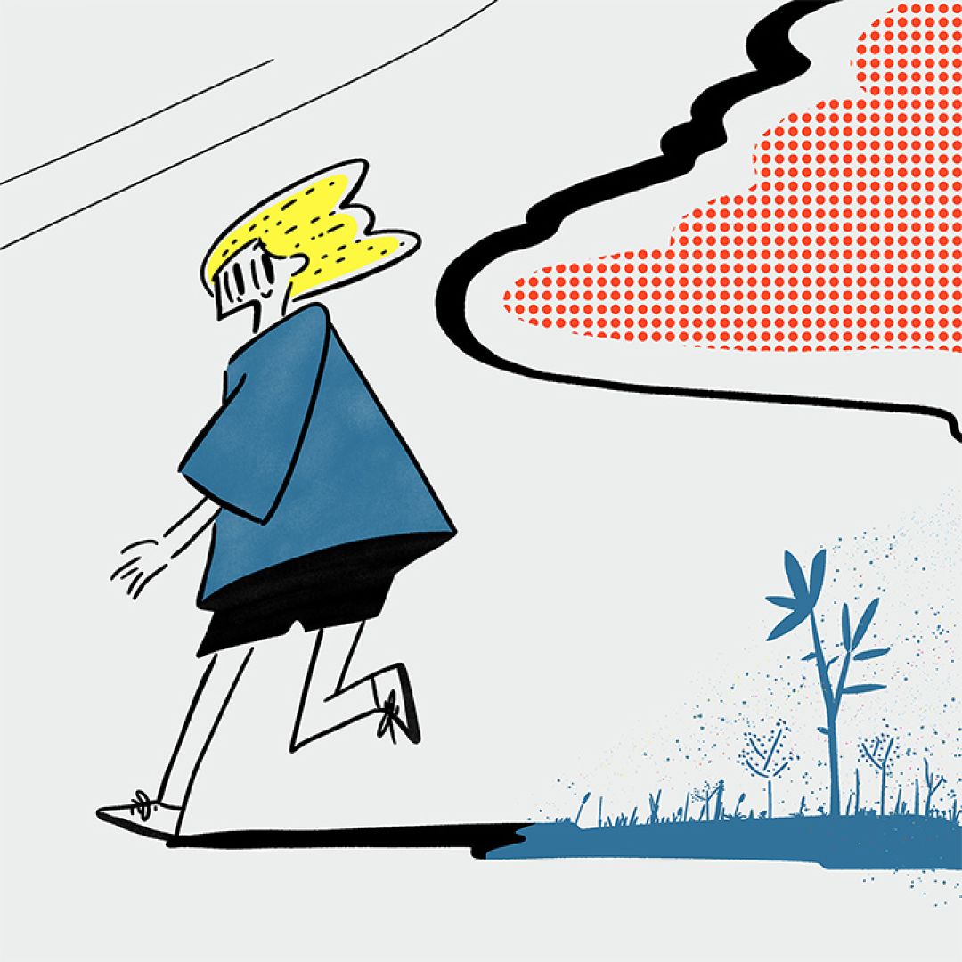 Move forward!, illustrazione di Sinpei Tominaga per Cose Belle Contest d'illustrazione 2020