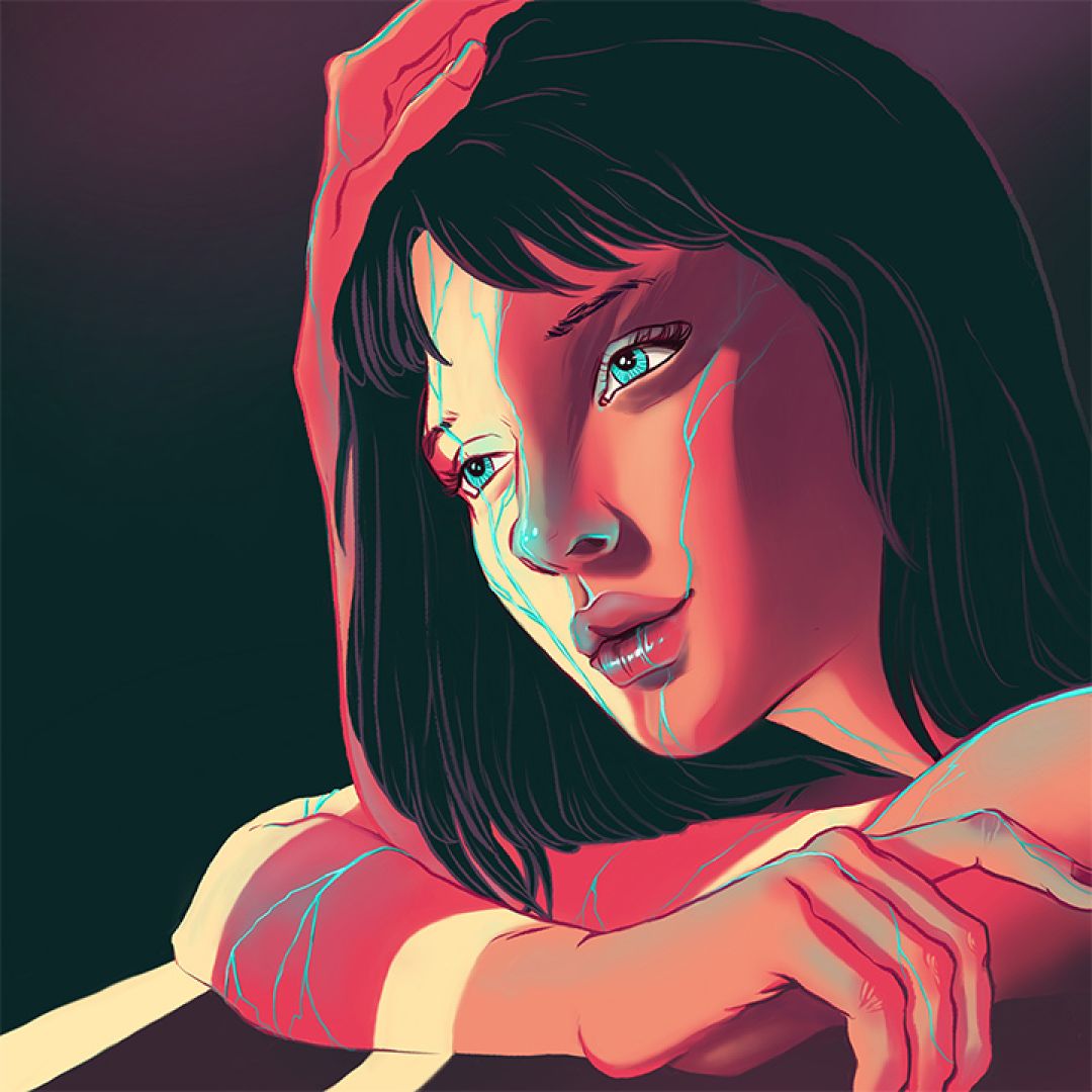 Kintsugi interiore, illustrazione di Debora Pacifico per Cose Belle Contest d'illustrazione 2020