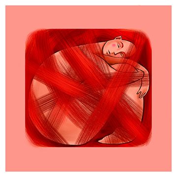 Crisalide, illustrazione di Dalila Tolomei per Cose Belle Contest d'illustrazione 2020