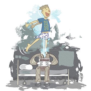 Rigenerazione dalla depressione, illustrazione di Armando Borrelli per Cose Belle Contest d'illustrazione 2020