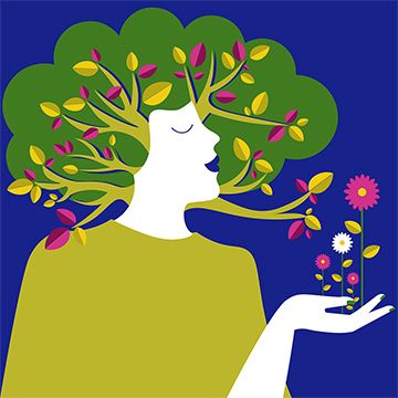 Rinascita, illustrazione di Ramona Iurato per Cose Belle Contest d'illustrazione 2020