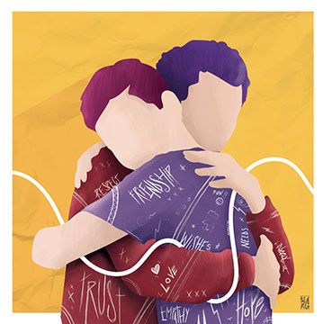 I need hug, illustrazione di Giuseppe Talarico per Cose Belle Contest d'illustrazione 2021