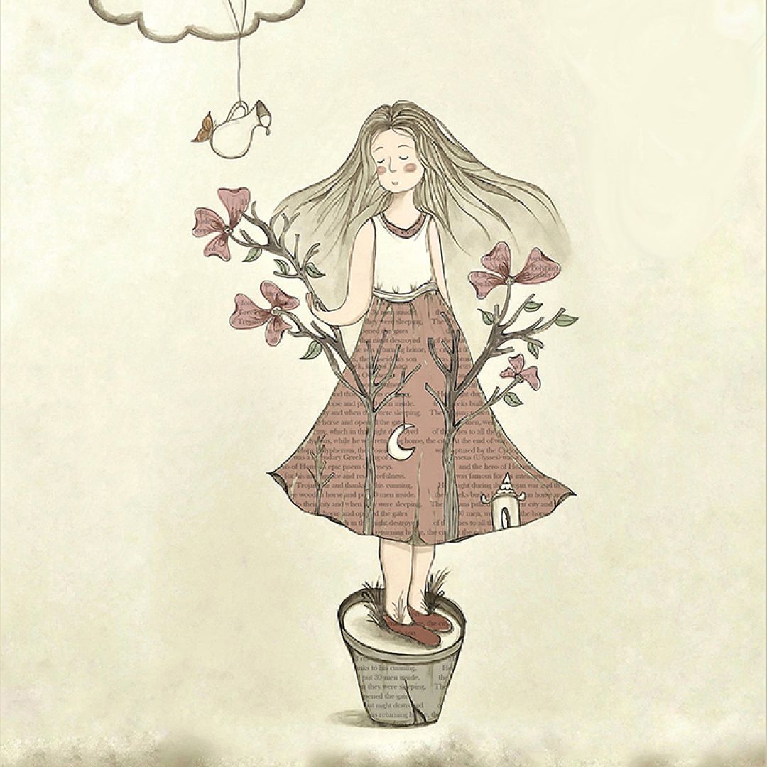 Come la primavera, illustrazione di Giusy Acunzo per Cose Belle Contest d'illustrazione 2020