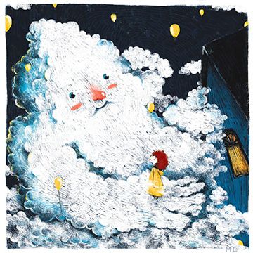 Il Signor Nuvola, illustrazione di Michela Salvagno per Cose Belle Contest d'illustrazione 2018