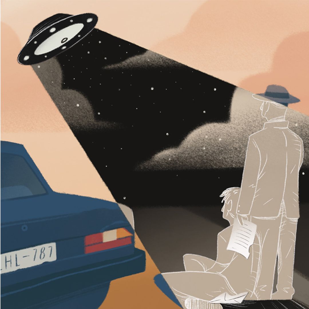 Tutti i messaggi che vengono da lontano, illustrazione di Dino Caruso Galvagno per Cose Belle Contest d'illustrazione 2021
