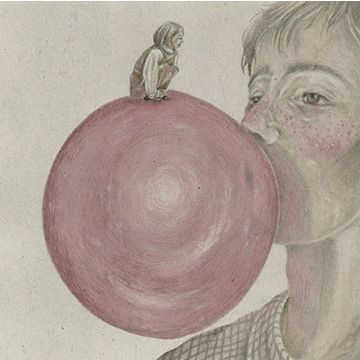 Big-babol, illustrazione di Julien Bertolin per Cose Belle Contest d'illustrazione 2023