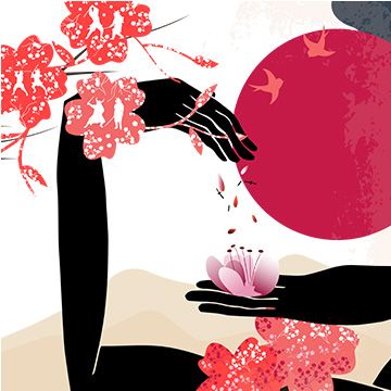 My Sakura, illustrazione di Gianluca Lambiase per Cose Belle Contest d'illustrazione 2022