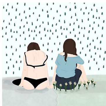 Insieme, illustrazione di Valeria Barlucchi per Cose Belle Contest d'illustrazione 2020
