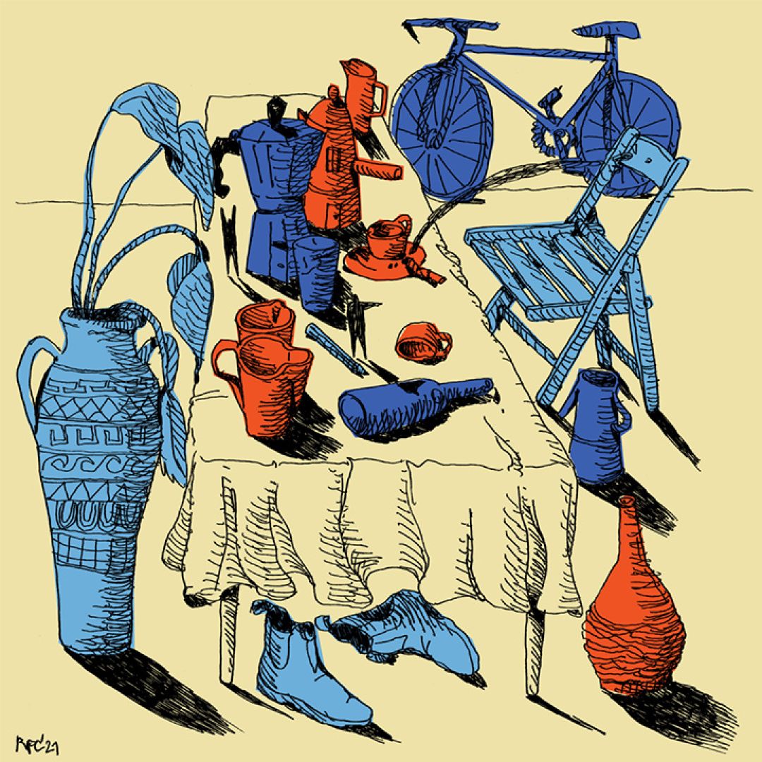MA, lo spazio che resta, illustrazione di Raffaele Primo Capasso per Cose Belle Contest d'illustrazione 2021