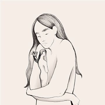 Abbraccia(r)mi, illustrazione di Silvia Di Baldi per Cose Belle Contest d'illustrazione 2022