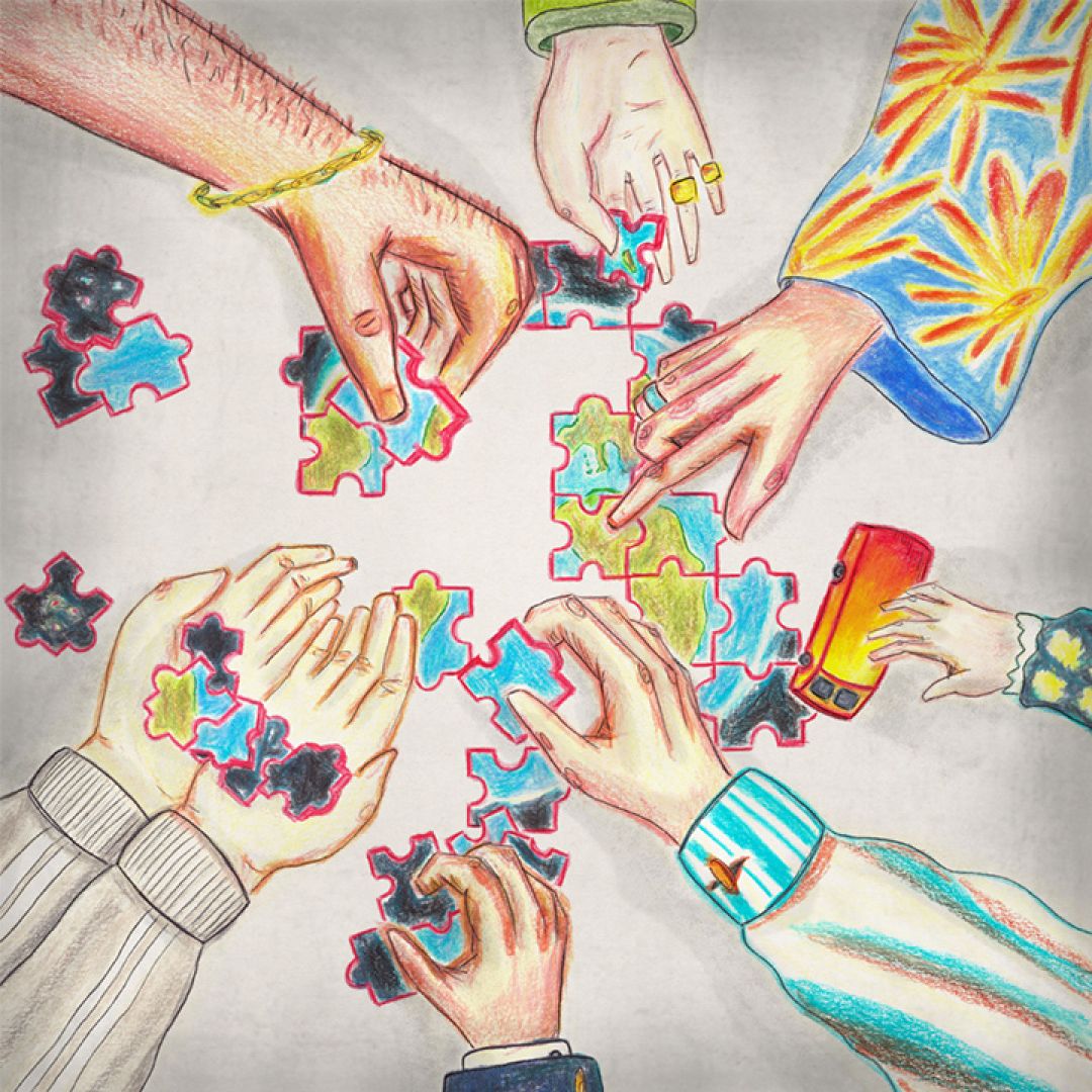 Mani, illustrazione di Matteo Polloni per Cose Belle Contest d'illustrazione 2021
