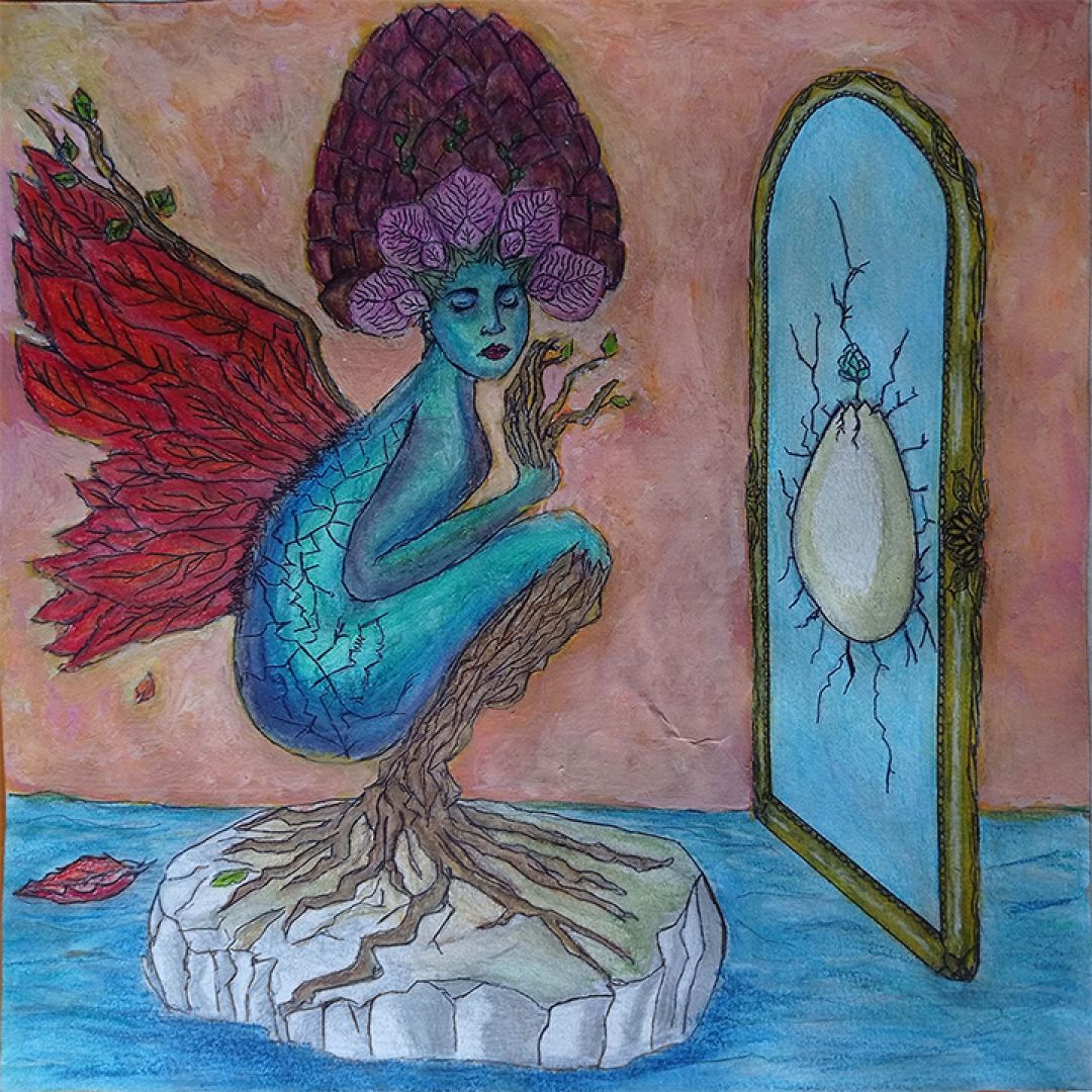 Reborn, illustrazione di Amalia Pagliuca per Cose Belle Contest d'illustrazione 2020