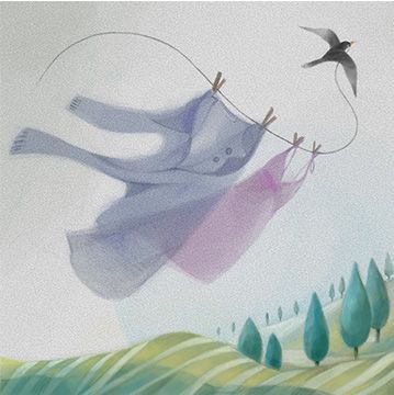Come un battito di ali, illustrazione di Cristina Calderoni per Cose Belle Contest d'illustrazione 2023