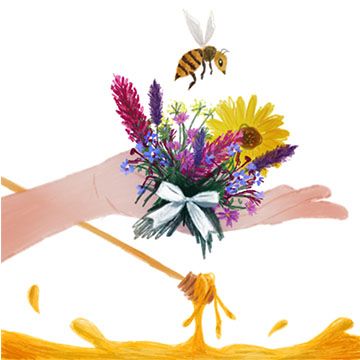 Let it bee, illustrazione di Cristina Cotrona per Cose Belle Contest d'illustrazione 2021