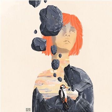 Sento un peso sul petto, illustrazione di Chiara Cuatto per Cose Belle Contest d'illustrazione 2023