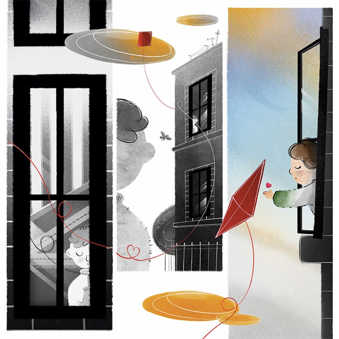Parlaminvolo, illustrazione di Federico Petrolito per Cose Belle Contest d'illustrazione 2021