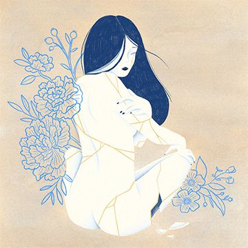 Preziose cicatrici, illustrazione di Elanor Burgyan per Cose Belle Contest d'illustrazione 2020