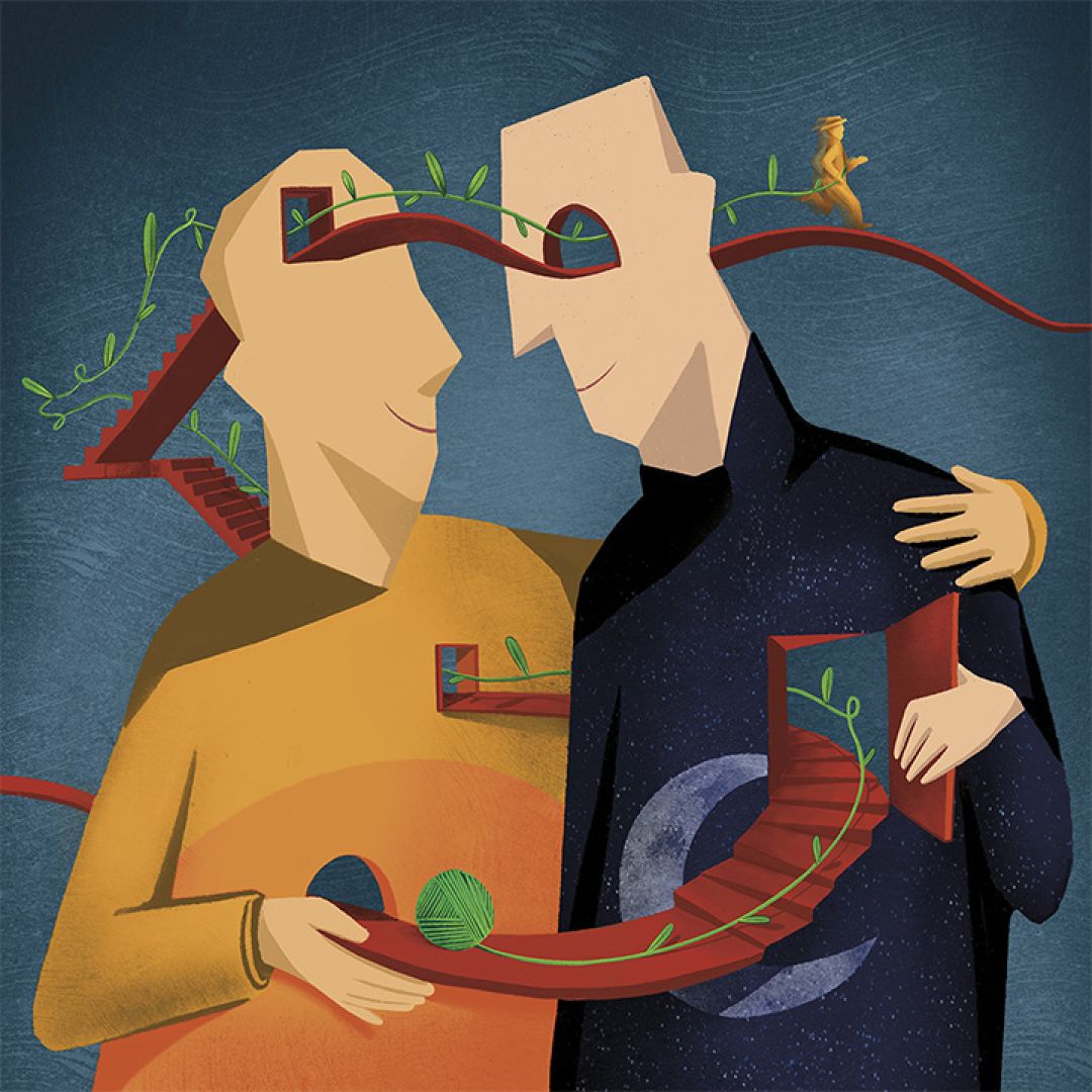 Attraverso te, illustrazione di Francesco Mangini per Cose Belle Contest d'illustrazione 2021