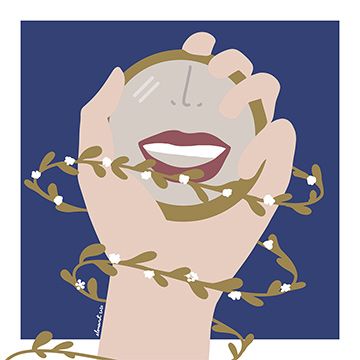 Sorridi(ti), illustrazione di Eleonora Treppiedi per Cose Belle Contest d'illustrazione 2020