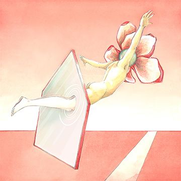 White Mirror, illustrazione di Giulia Drogo per Cose Belle Contest d'illustrazione 2020