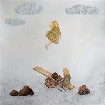 Io pietra, io nuvola, illustrazione di Kira Garfagnoli per Cose Belle Contest d'illustrazione 2023
