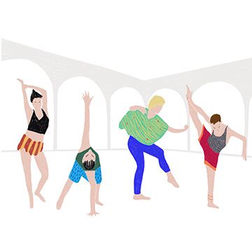 Porticoes dance, illustrazione di Caterina Weck per Cose Belle Contest d'illustrazione 2023