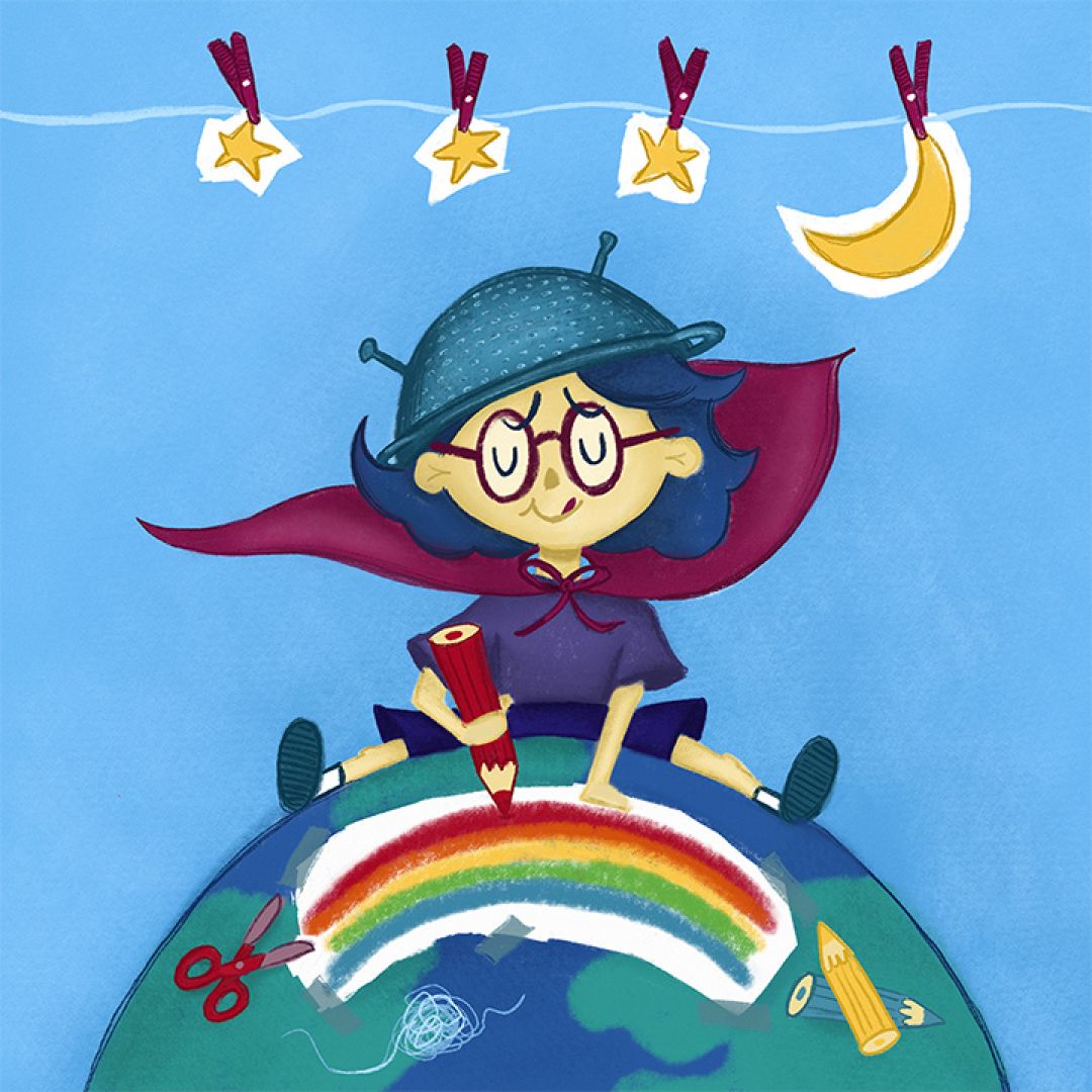 Fantastica, illustrazione di Giulia Alfonsina Galgano per Cose Belle Contest d'illustrazione 2020