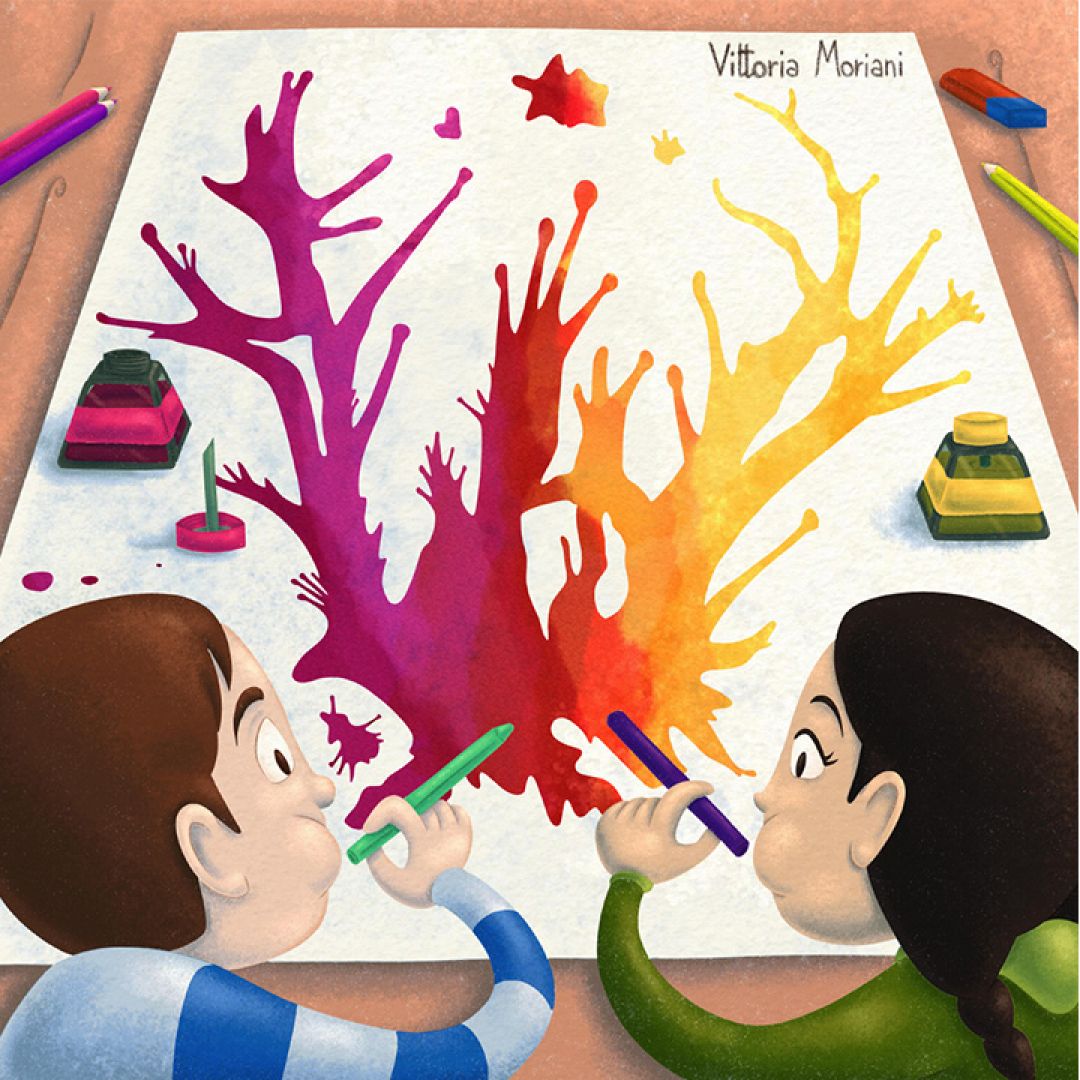 Albero di china, illustrazione di Vittoria Moriani per Cose Belle Contest d'illustrazione 2021