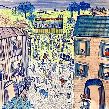Leggerezza, illustrazione di Michele Redaelli per Cose Belle Contest d'illustrazione 2020